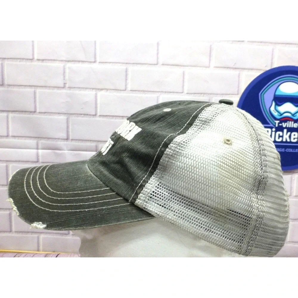 Yard Work Expert Distressed Trucker Hat With Mesh Back Adjustable Strap